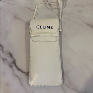 Celine Cream sunglasses Case with Strap